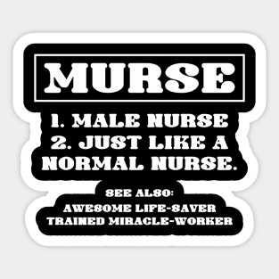 male nurse Sticker